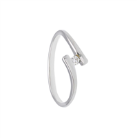 Anello Babila Milano Donna in Oro bianco Diamante 282994BB